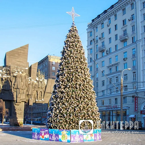Магия 3D - комплект управляемого пиксельного освещения для елки, высотой 4 м